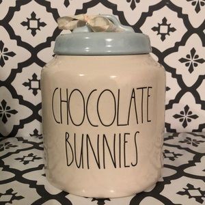 Rae Dunn CHOCOLATE BUNNIES Canister